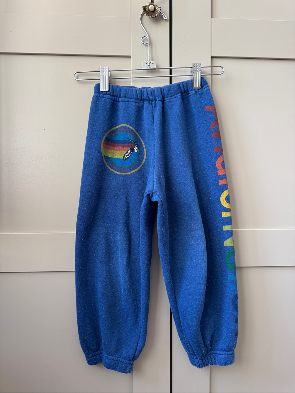 Aviator Nation Classic Boys Blue Jogger 🌊🏄 Multi Color Signage & Logo